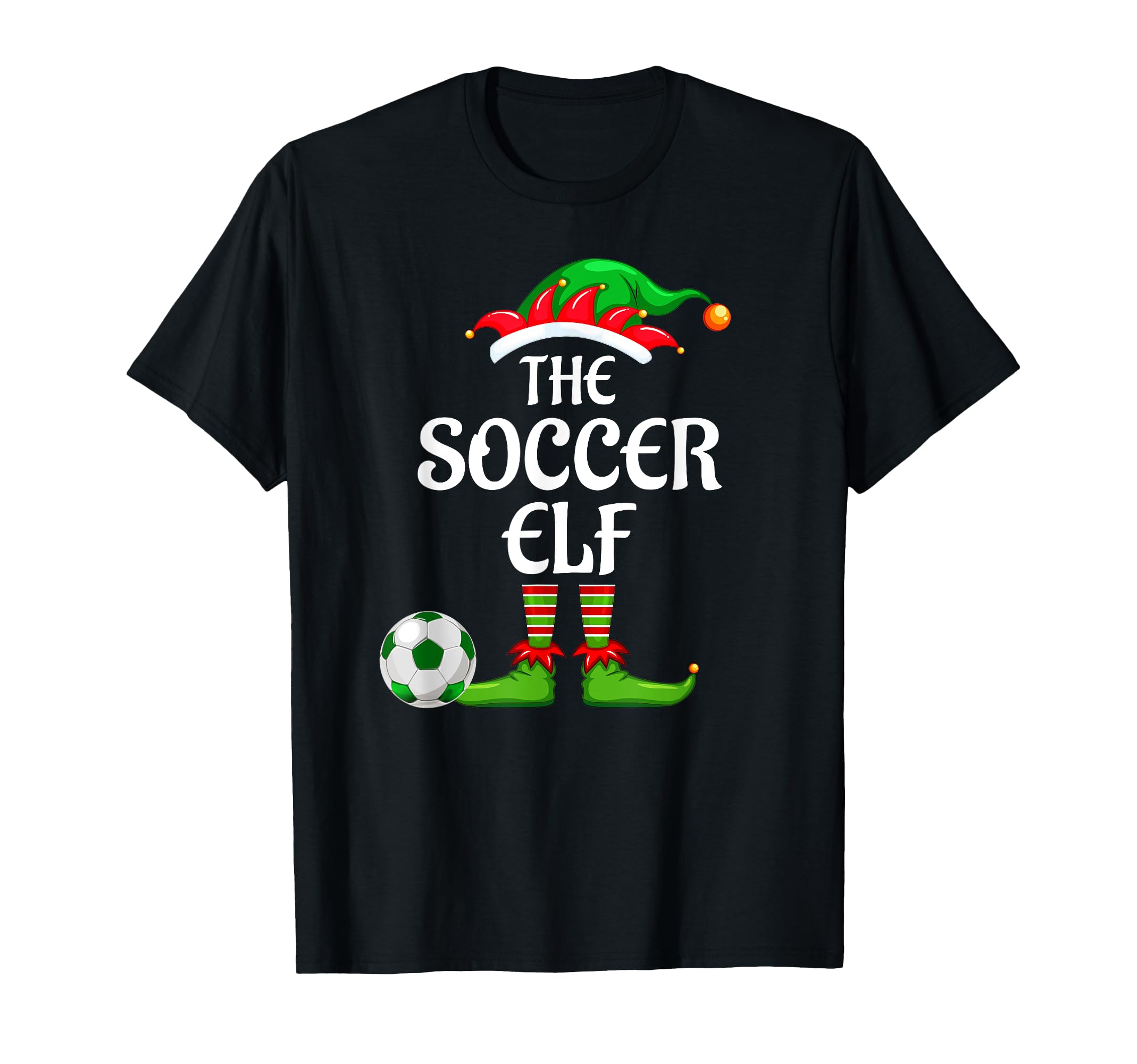 Soccer Elf Matching Family Group Party T-Shirt - Novelty Apparel Unisex