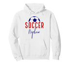 Soccer Nephew Soccer Ball Support Hoodie - Fun Novelty Design Men Women