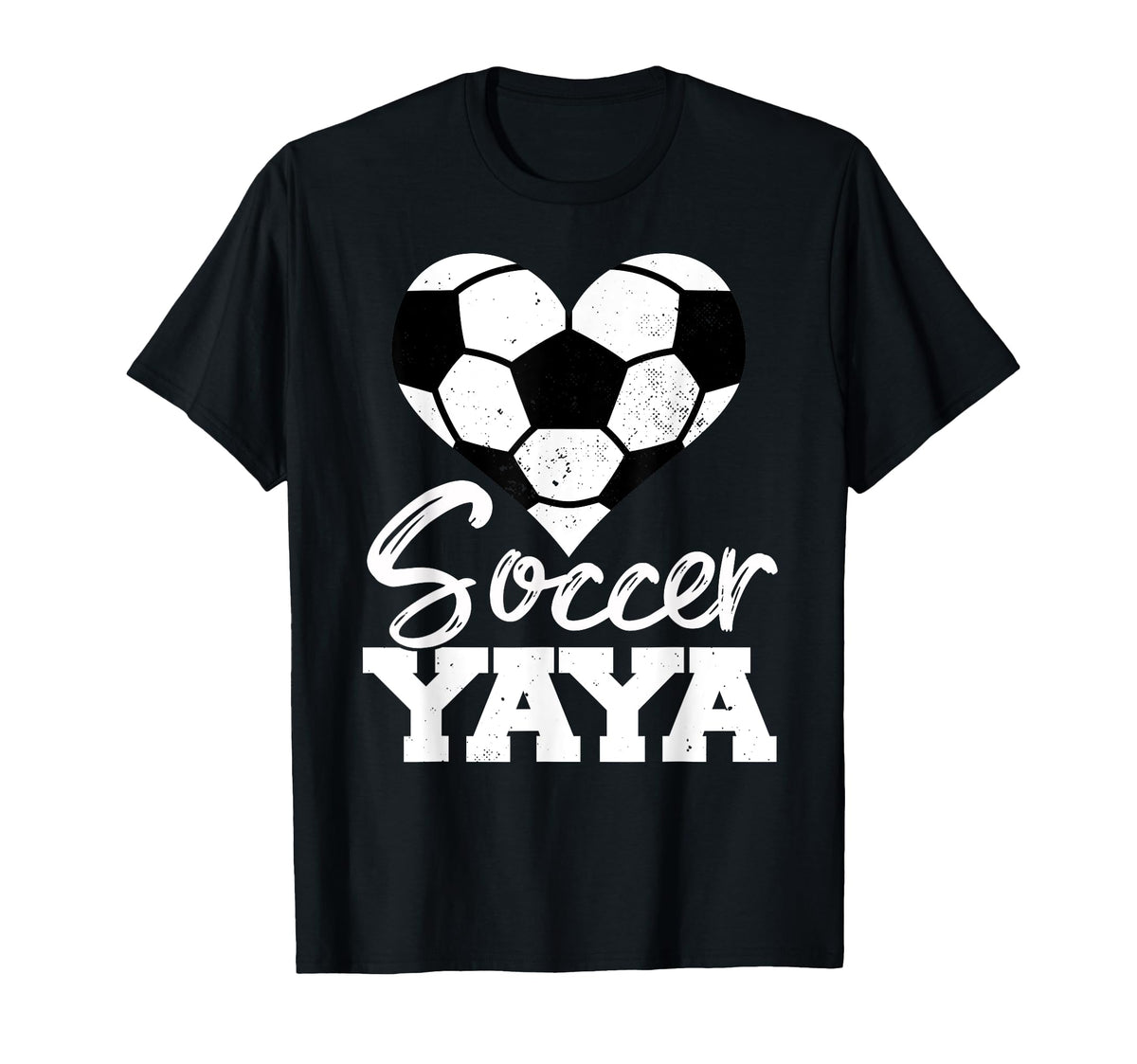 Soccer Yaya Heart Funny Heartfelt Love T-Shirt - Aesthetic Graphic Unisex