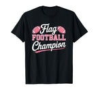 Sports Lover And Coach Playing Flag T-Shirt - Graphic Print Men Women