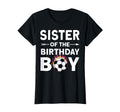 Sister Birthday Soccer Family Love T-Shirt - Fun Novelty Design Unisex