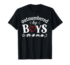 Outnumbered Funny Mom Soccer Family T-Shirt - Unique Graphic for Adults