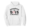 Outnumbered Funny Mom Soccer Family Life Hoodie - Graphic Print Unisex