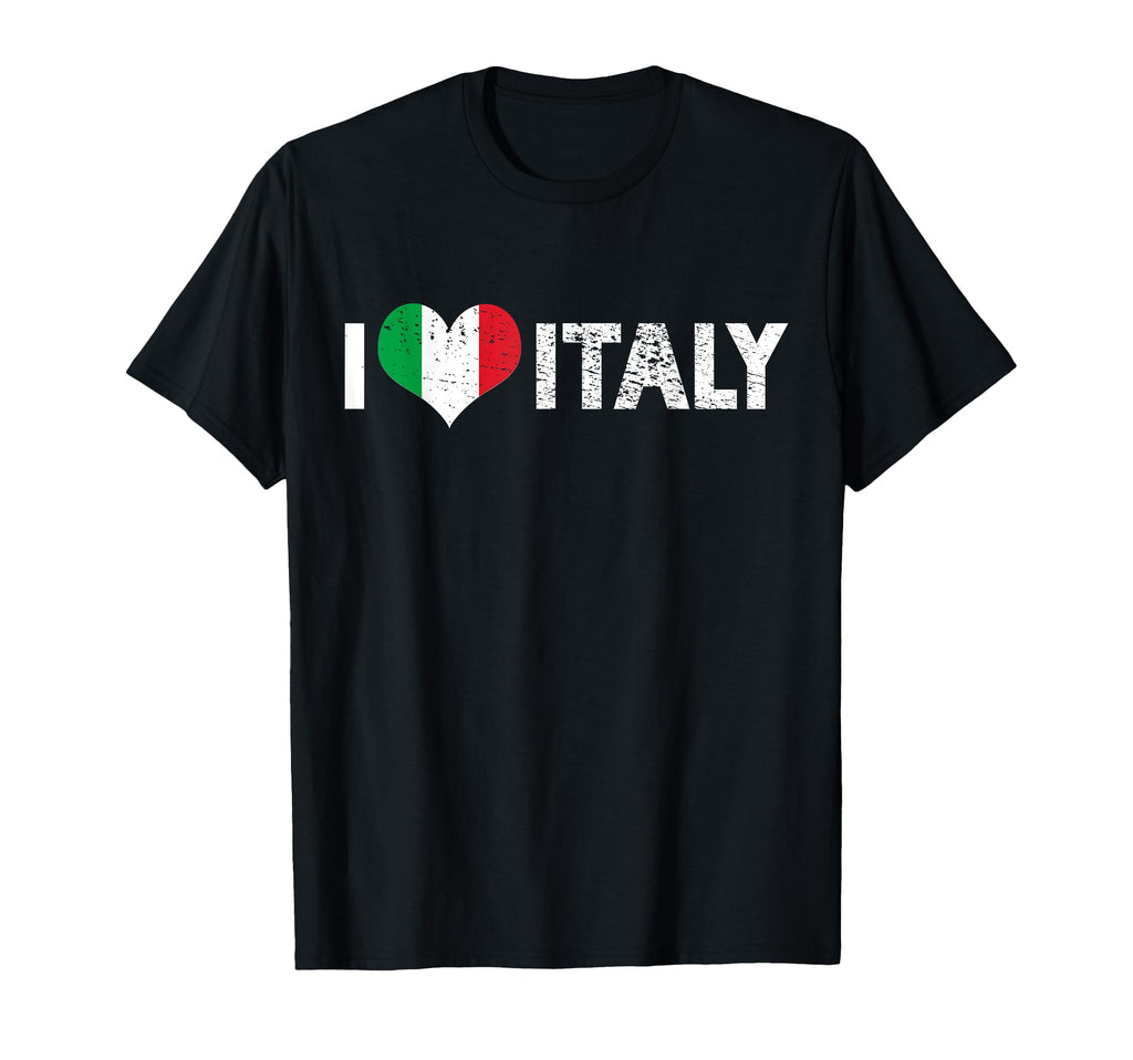 I Love Italy Europe Vacation Holiday Soccer T-Shirt - Graphic Print Unisex