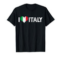 I Love Italy Europe Vacation Holiday Soccer T-Shirt - Graphic Print Unisex