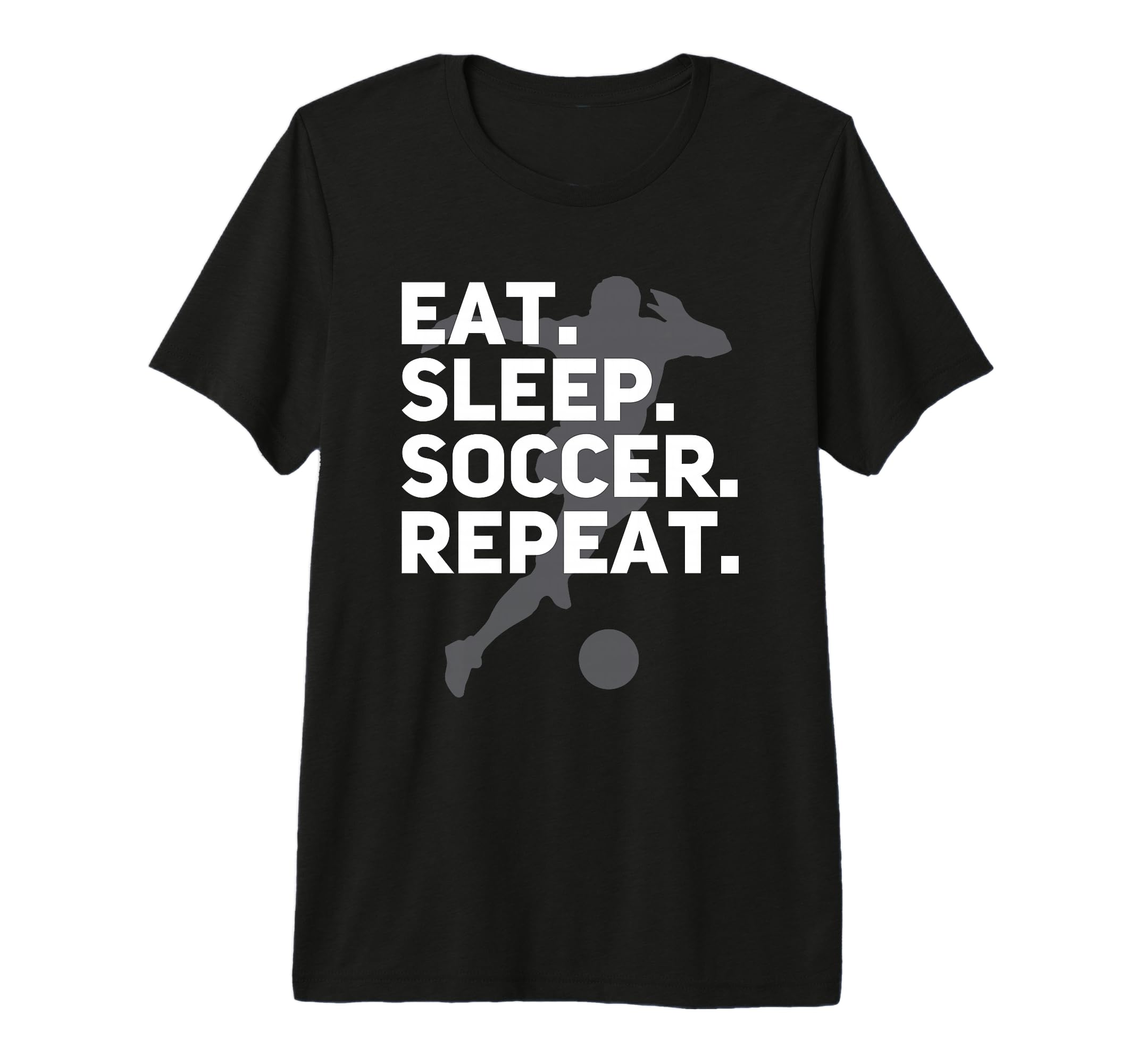 Eat Sleep Soccer Repeat Usa Football Fan T-Shirt - Novelty Apparel Unisex