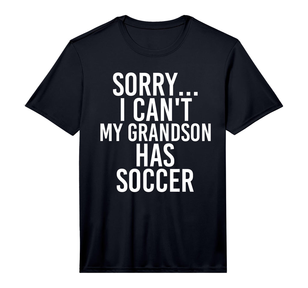 Grandpa Grandma My Grandson Has Soccer T-Shirt - Aesthetic Graphic Unisex