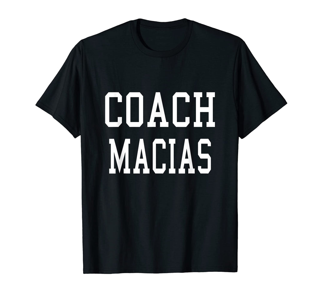 Coach Macias Custom Football T-Shirt - Casual Everyday Wear for Adults
