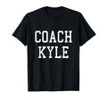 Coach Kyle Custom Football Soccer T-Shirt - Unique Graphic for Adults