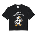 Off To Watch Soccer Mom Goose T-Shirt - Novelty Apparel for Adults