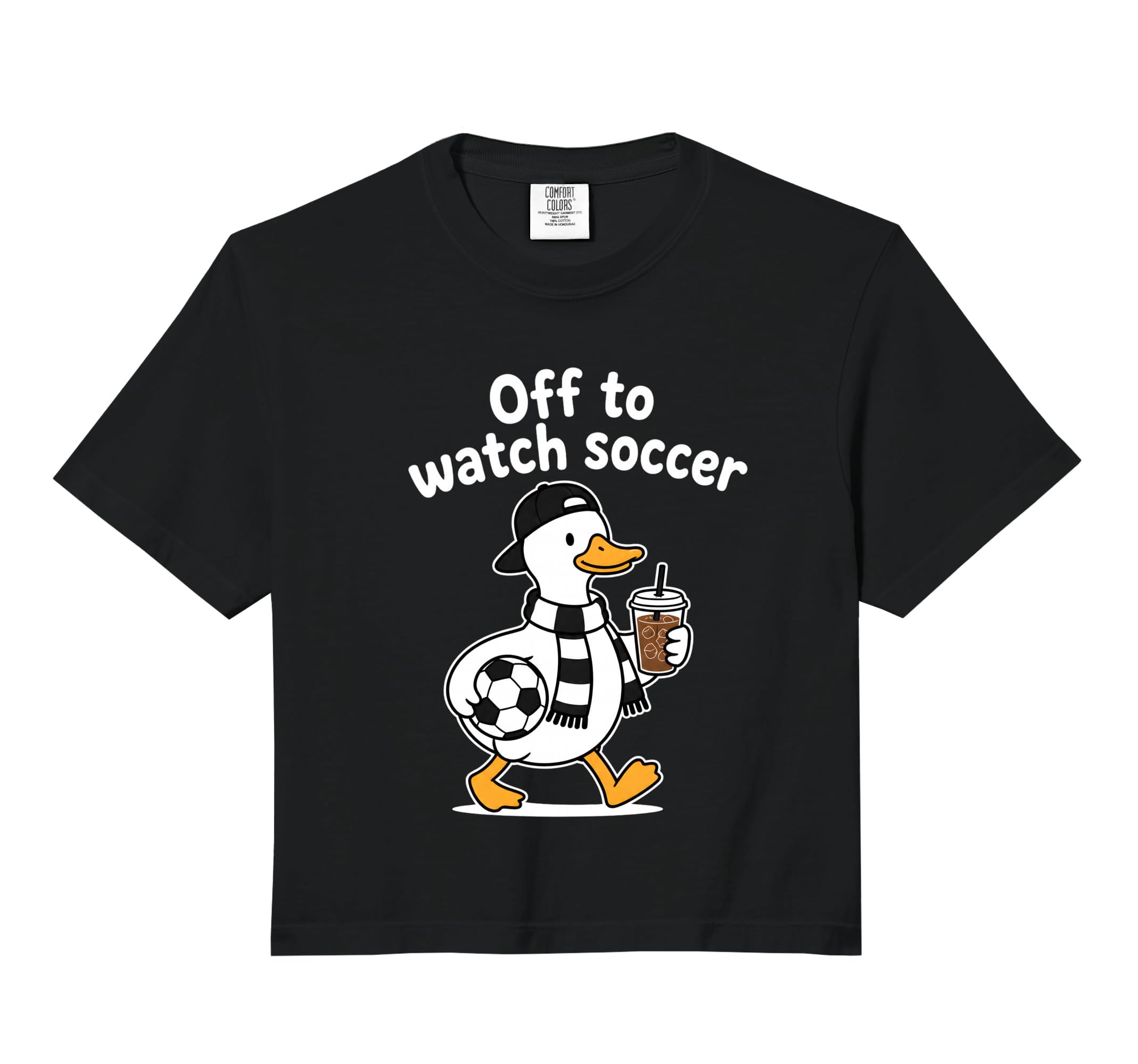 Off To Watch Soccer Mom Goose T-Shirt - Novelty Apparel for Adults