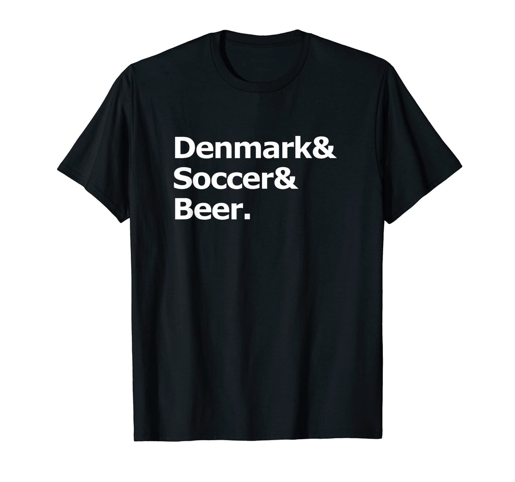 Denmark Soccer Beer Football Danish Roots T-Shirt - Graphic Print Unisex