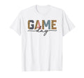 Game Day Half Leopard Sports Soccer T-Shirt - Aesthetic Graphic for Adults