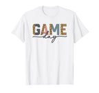 Game Day Half Leopard Sports Soccer T-Shirt - Aesthetic Graphic for Adults