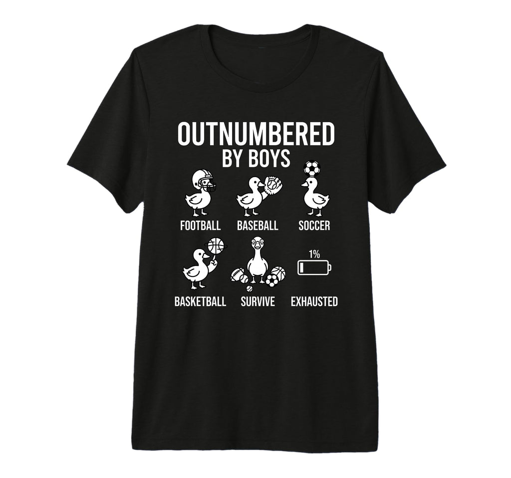 Outnumbered Ducklings Football Soccer T-Shirt - Graphic Print for Adults