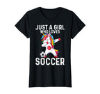 Funny Who Loves Soccer T-Shirt - Fun Novelty Design for Adults