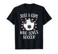 Just Who Loves Soccer Soccer Player T-Shirt - Unique Graphic Men Women