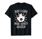 Just Who Loves Soccer Soccer Player T-Shirt - Unique Graphic Men Women