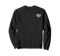 Soccer Heart Soccer Players Heart Sweatshirt - Custom Art Print Unisex