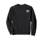 Soccer Heart Soccer Players Heart Sweatshirt - Custom Art Print Unisex