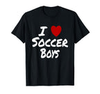 I Heart Love Soccer Hot Sexy Athletic T-Shirt - Novelty Apparel Men Women