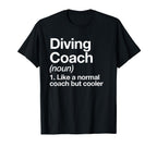 Diving Coach Definition Sports Funny T-Shirt - Aesthetic Graphic Unisex