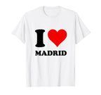 I Love Madrid T-Shirt - Minimalist Print Men Women