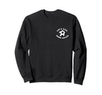 Soccer Mom Lets Kick Some Grass Groovy Sweatshirt - Trendy Graphic Unisex