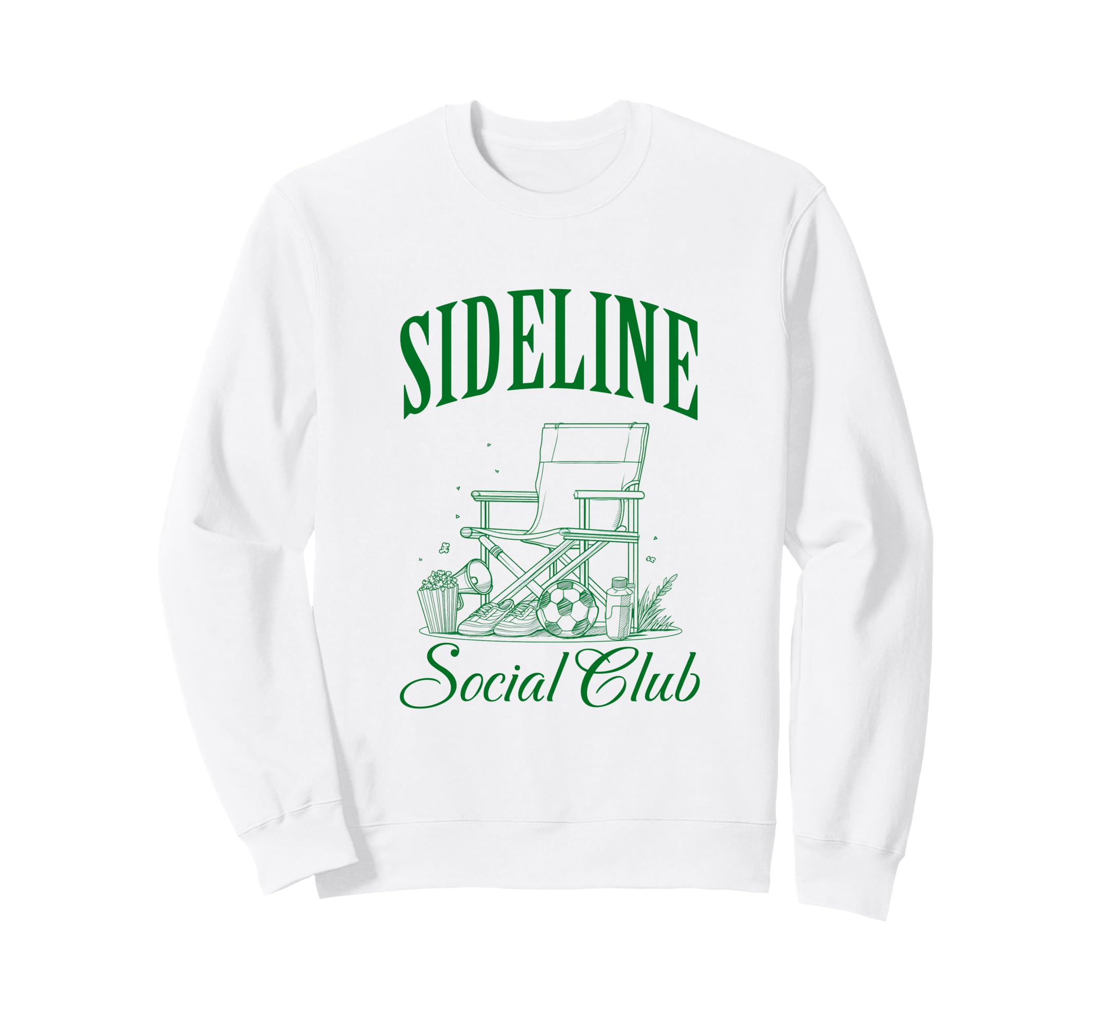 Sideline Social Club Soccer Sweatshirt - Graphic Print Unisex