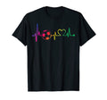 Heartbeat Soccer Fans Soccer Players T-Shirt - Trendy Graphic Men Women