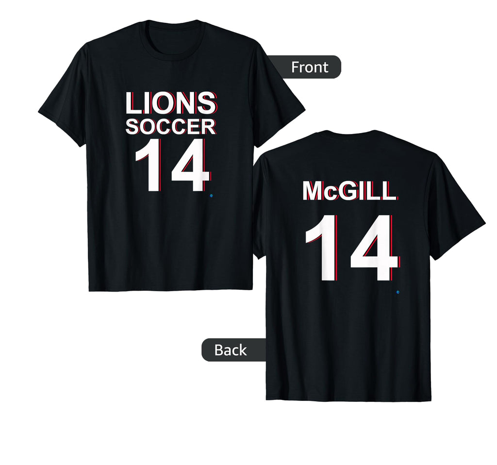Lion Soccer 14 T-Shirt - Casual Everyday Wear Men Women