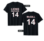 Lion Soccer 14 T-Shirt - Casual Everyday Wear Men Women