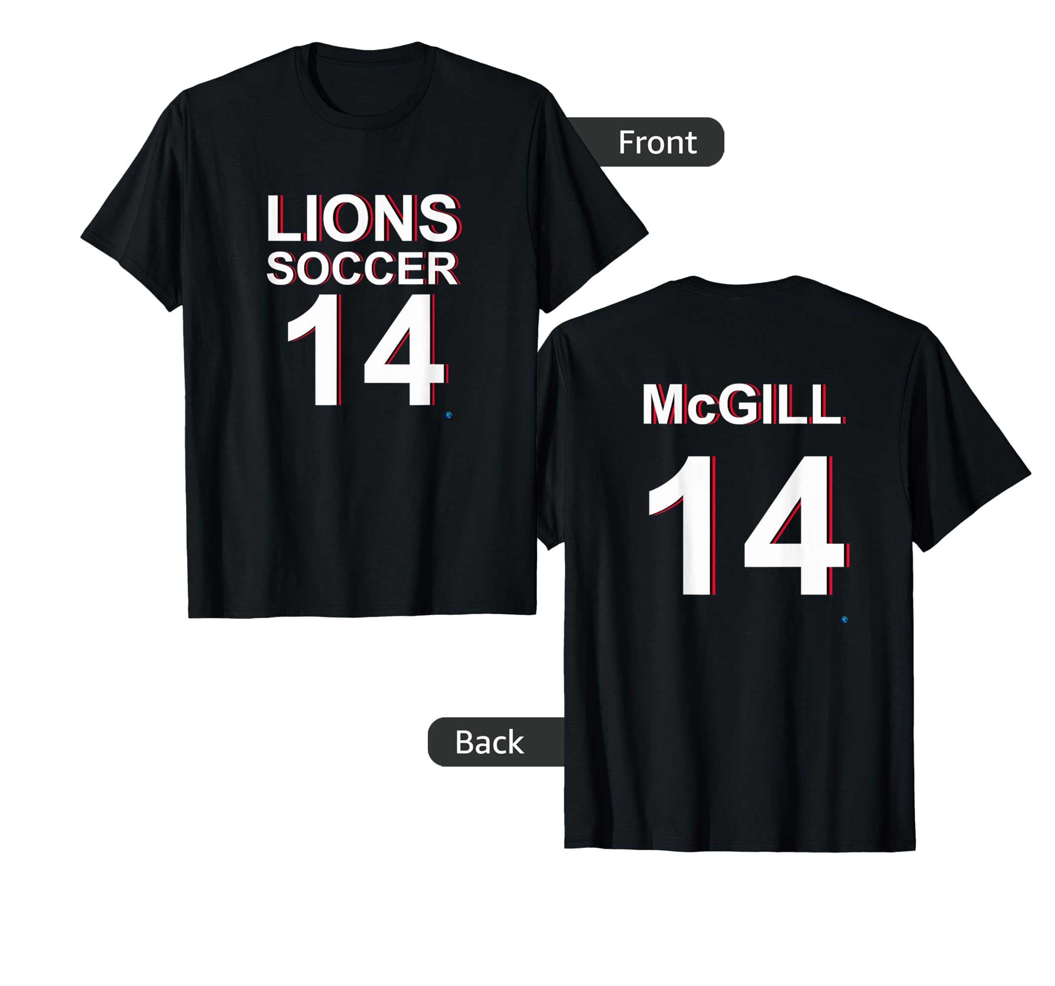 Lion Soccer 14 T-Shirt - Casual Everyday Wear Men Women