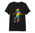 Colorful Funny Soccer Fan Dad Mom T-Shirt - Streetwear Style for Adults