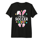 Im Soccer Bunny Matching Family Easter T-Shirt - Graphic Print Men Women