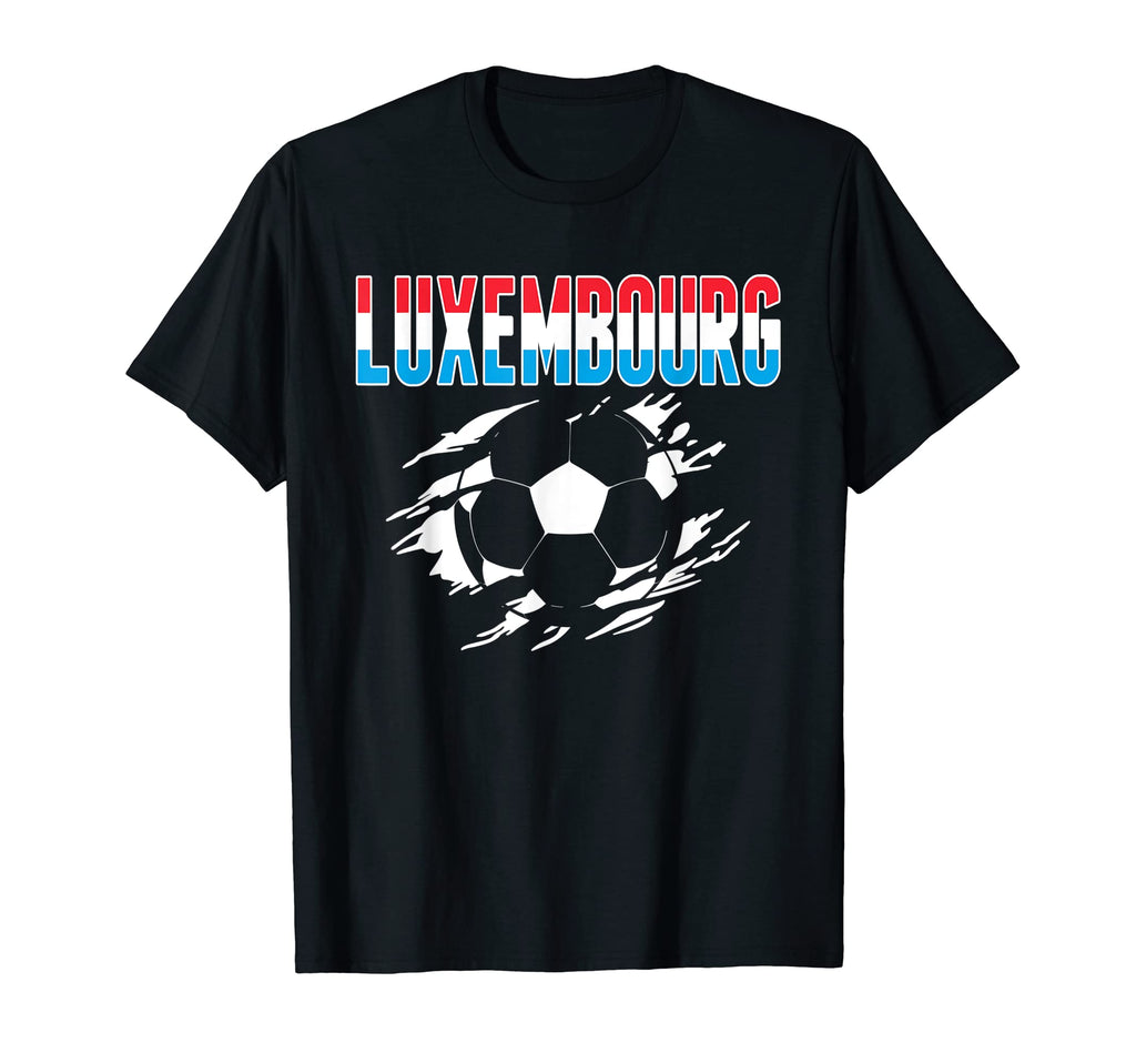 Luxembourg Soccer Lovers Jersey T-Shirt - Fun Novelty Design for Adults