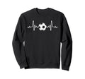 Soccer Player Heartbeat Soccer Lover Sweatshirt - Trendy Graphic Men Women