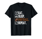 Eat Sleep Football Repeat Sport T-Shirt - Unique Graphic for Adults