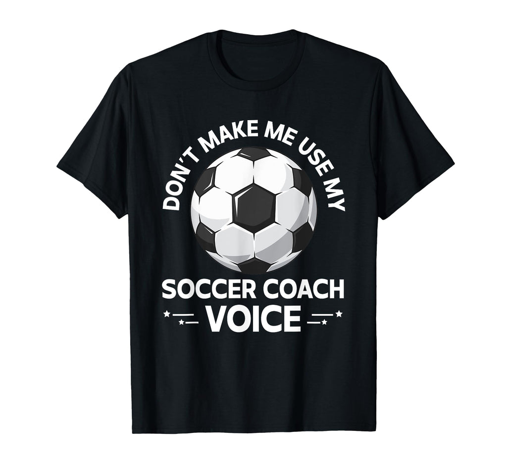 Coaching Soccer Dad Coach Soccer T-Shirt - Custom Art Print for Adults