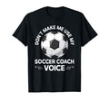 Coaching Soccer Dad Coach Soccer T-Shirt - Custom Art Print for Adults