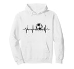 Beach Soccer Heartbeat Hoodie - Novelty Apparel Unisex