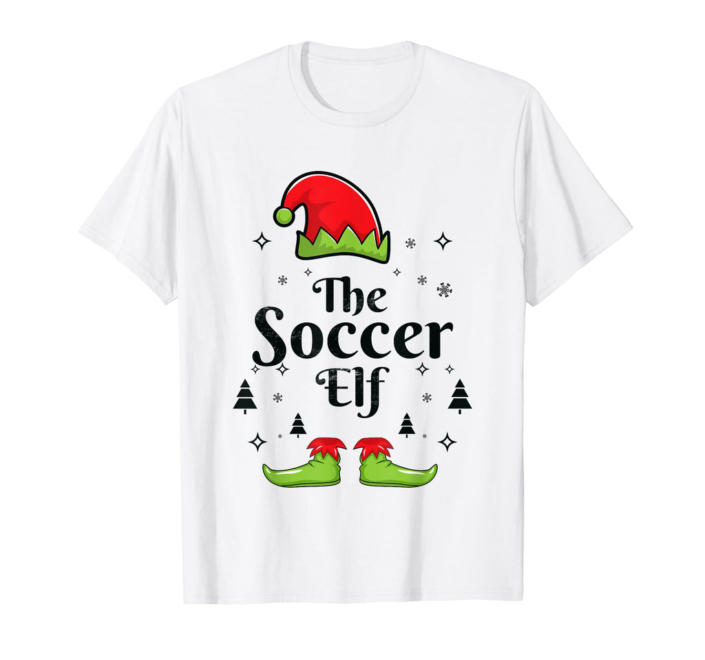 Soccer Elf Family Matching Group T-Shirt - Unique Graphic for Adults