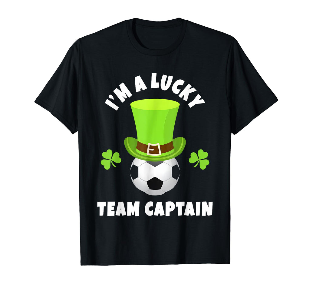 Soccer Team Captains Im Lucky Team T-Shirt - Unique Graphic Men Women
