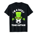 Soccer Team Captains Im Lucky Team T-Shirt - Unique Graphic Men Women