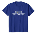 Water Polo Player Pulse Heartbeat Goalie T-Shirt - Graphic Print Unisex