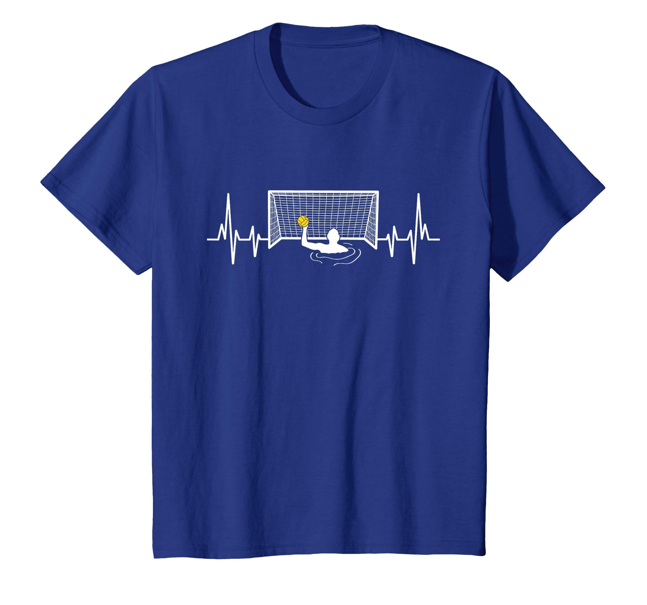 Water Polo Player Pulse Heartbeat Goalie T-Shirt - Graphic Print Unisex