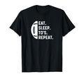 Eat Sleep Touchdown Repeat Running T-Shirt - Unique Graphic for Adults