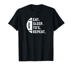 Eat Sleep Touchdown Repeat Running T-Shirt - Unique Graphic for Adults