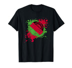 Soccer Ball Flag Malawi T-Shirt - Aesthetic Graphic Unisex