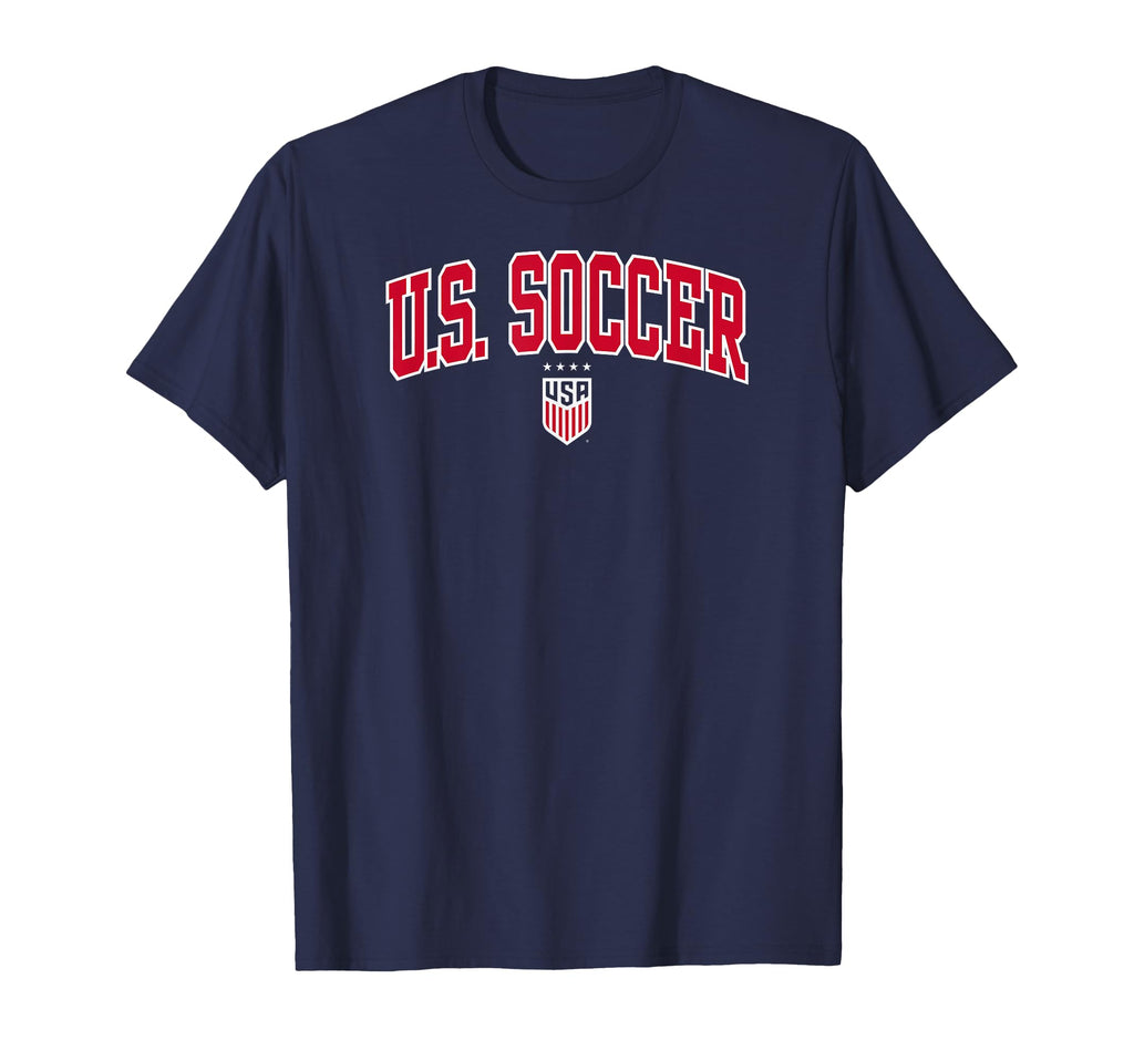 U S Soccer Arch Over Navy Uswnt T-Shirt - Casual Everyday Wear Men Women